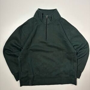 Green Tuff Athletics Quarter Zip Sweatshirt - Size M